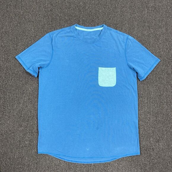 Lululemon T Shirt Men’s Crew Neck Short Sleeve Athletic Pocket Vent Size Large - Picture 1 of 5
